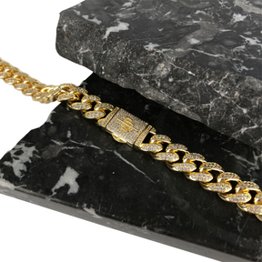 12MM MIAMI CUBAN LINK CHAIN [WHITE | YELLOW] GOLD - ICED DRIP JEWELRY 