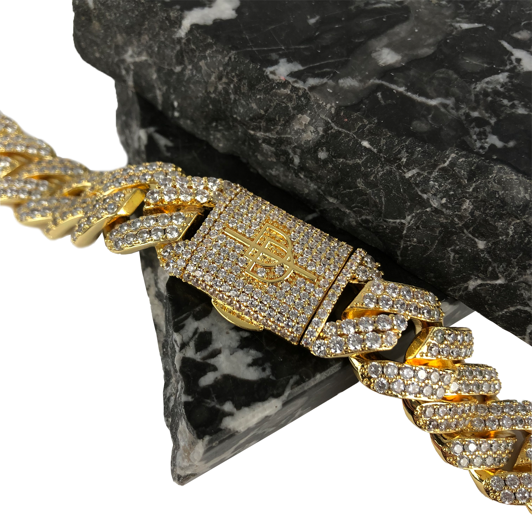 20MM PRONG CUBAN LINK BRACELET [WHITE | YELLOW] GOLD - ICED DRIP JEWELRY 