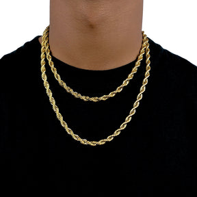 6MM ROPE CHAIN [WHITE | YELLOW] GOLD - ICED DRIP JEWELRY 