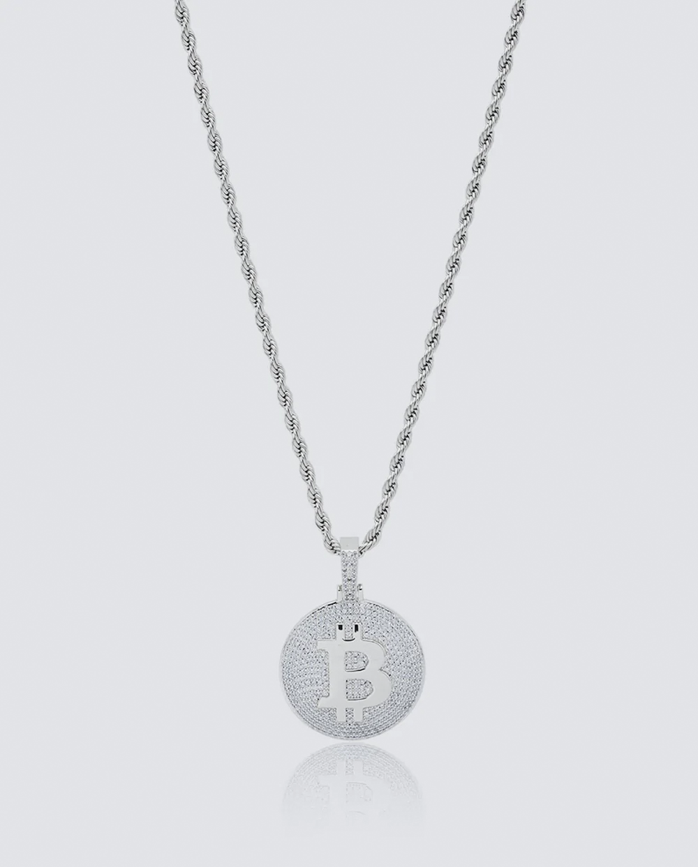 ICED DRIP BITCOIN [WHITE | YELLOW] GOLD - ICED DRIP JEWELRY 