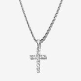 ICED DRIP CROSS [WHITE | YELLOW] GOLD - ICED DRIP JEWELRY 