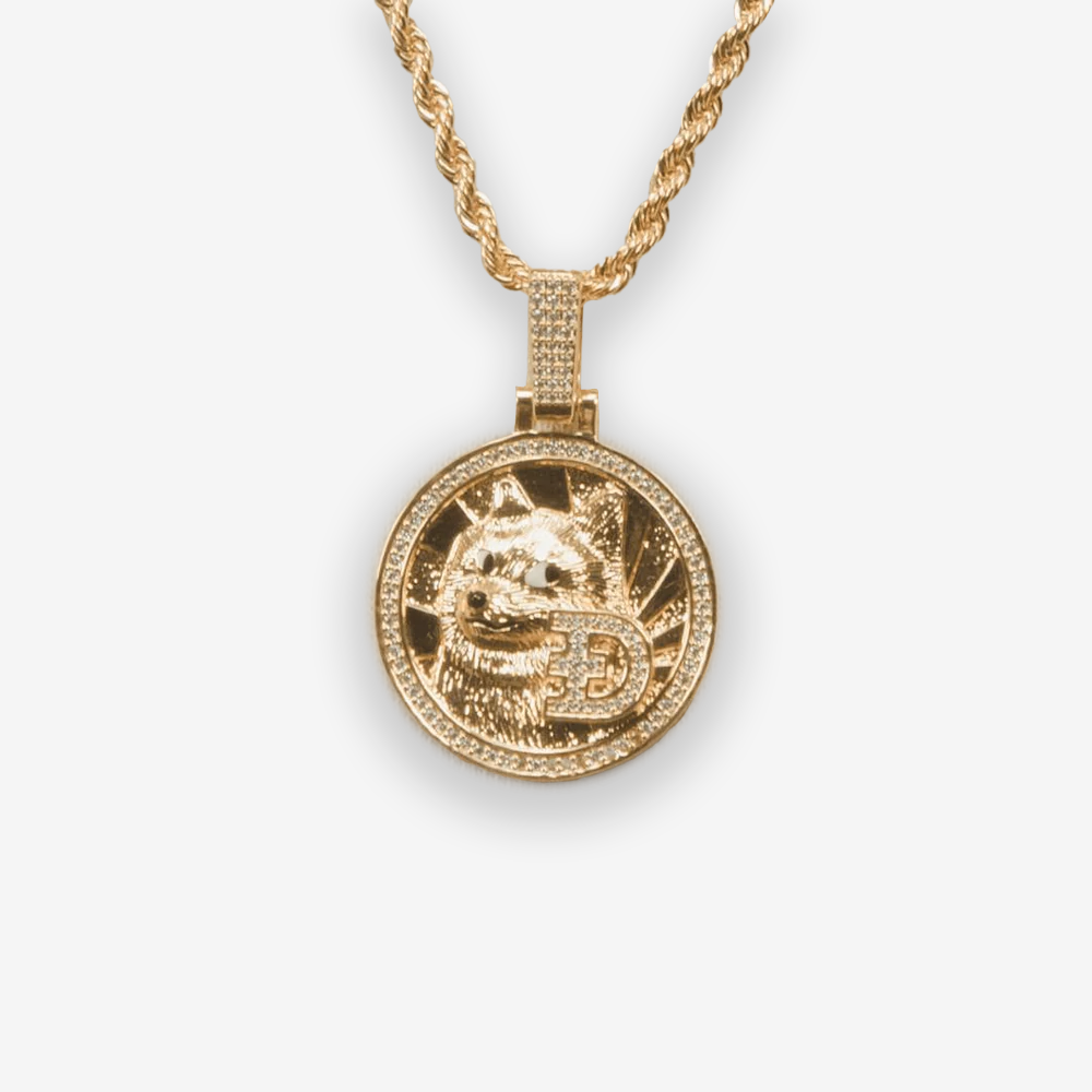 ICED DRIP DOGECOIN [YELLOW] GOLD - ICED DRIP JEWELRY 