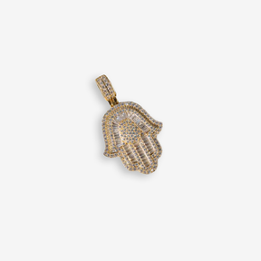 ICED DRIP NEW HAMSA [WHITE | YELLOW] GOLD - ICED DRIP JEWELRY 