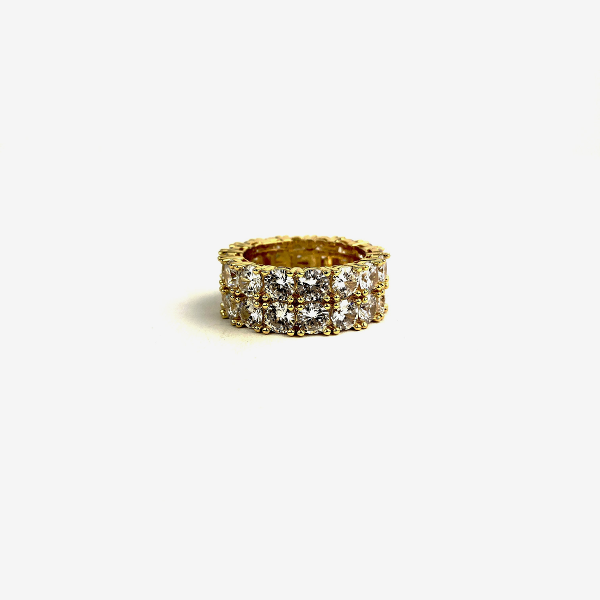 ICED DRIP TENNIS RING [WHITE | YELLOW] GOLD - ICED DRIP JEWELRY 