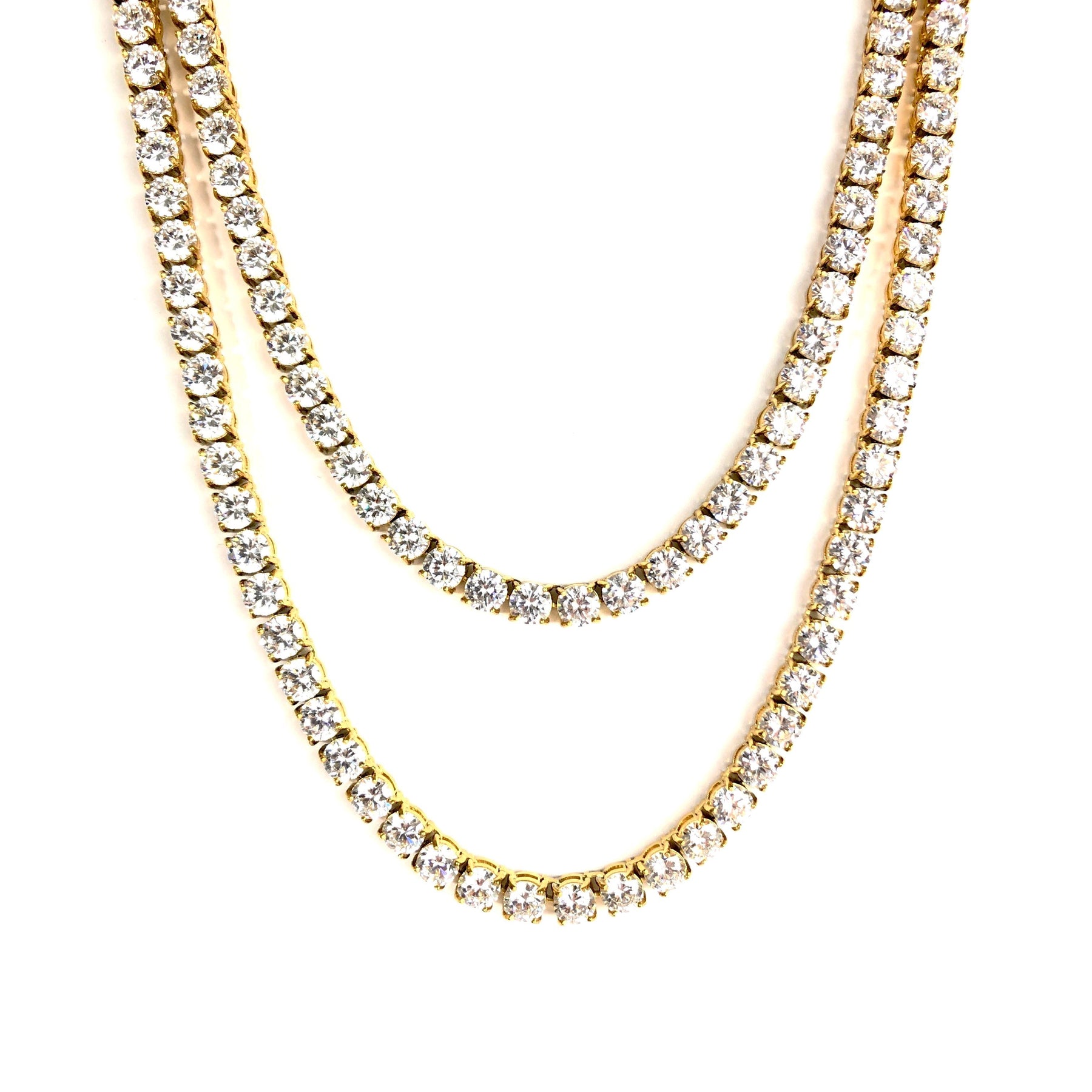 6MM TENNIS CHAIN [WHITE | YELLOW] GOLD - ICED DRIP JEWELRY 