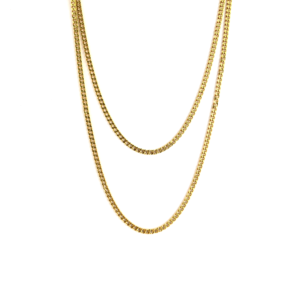 3MM MIAMI CUBAN CHAIN [WHITE | YELLOW] GOLD - ICED DRIP JEWELRY 