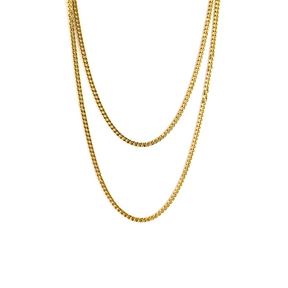 3MM MIAMI CUBAN CHAIN [WHITE | YELLOW] GOLD - ICED DRIP JEWELRY 