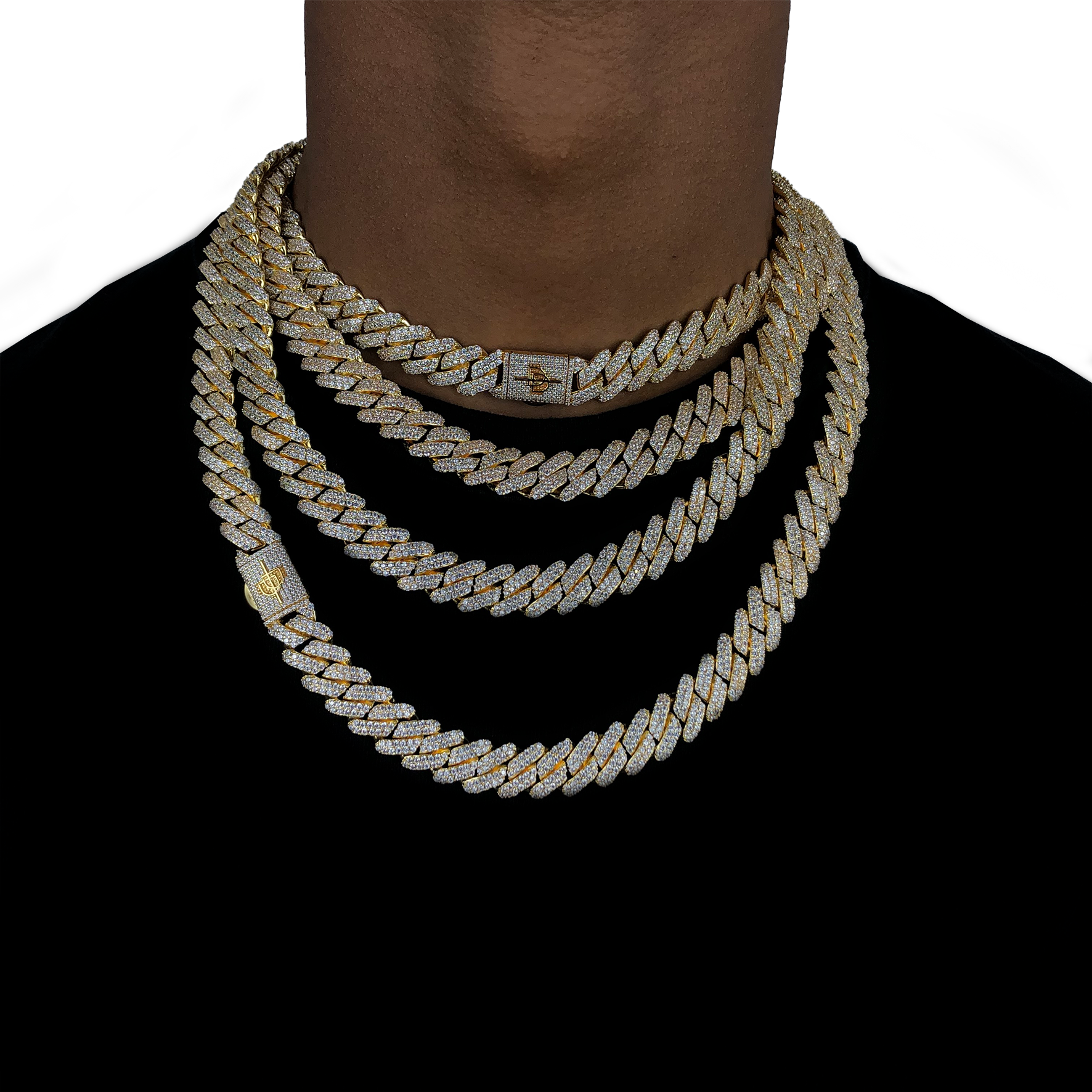 Cuban link prong chain hotsell