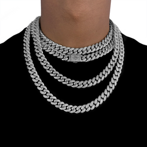 12MM MIAMI CUBAN LINK CHAIN [WHITE | YELLOW] GOLD - ICED DRIP JEWELRY 