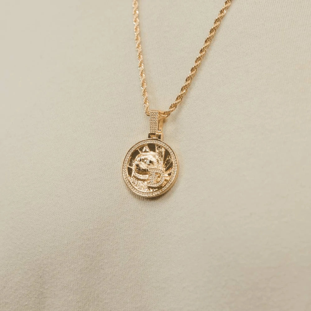 ICED DRIP DOGECOIN [YELLOW] GOLD - ICED DRIP JEWELRY 